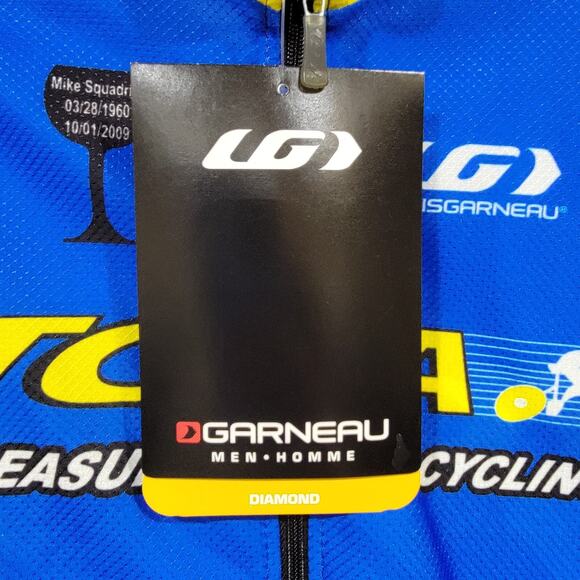 Louis Garneau Men's Diamond Cycling Full Zip Jersey TCCA Bike Shirt Size Large - Picture 3 of 13